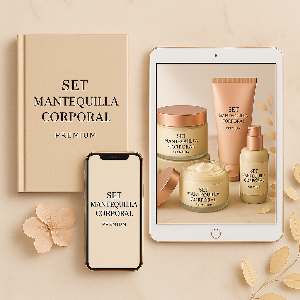 Set Mantequilla Corporal + 7 Bonos Exclusivos + 4 Videos paso a paso